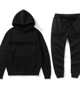 Black Essentials Tracksuit