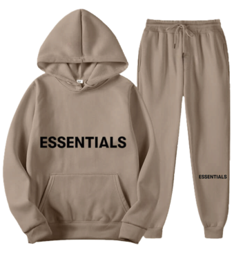 Brown Essentials Tracksuit