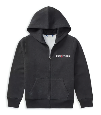 big boys essential logo embroidered fleece hoodie