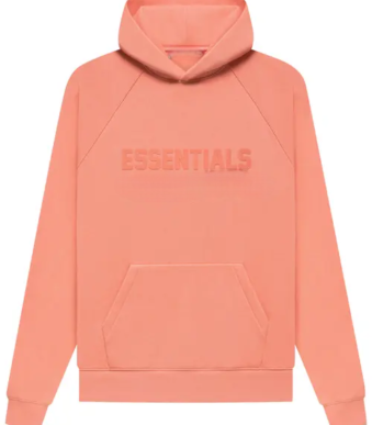 coral essentials hoodie
